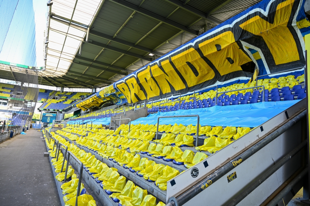Tifo billede før kamp mod SønderjyskE